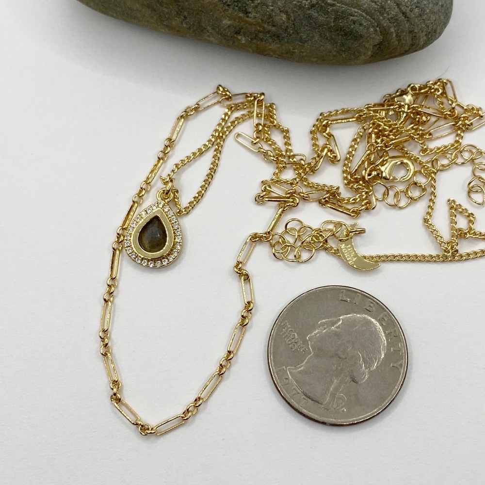 NEW FP x Luna Norte Tigers Eye Layering Necklace Set - Picture 5 of 10